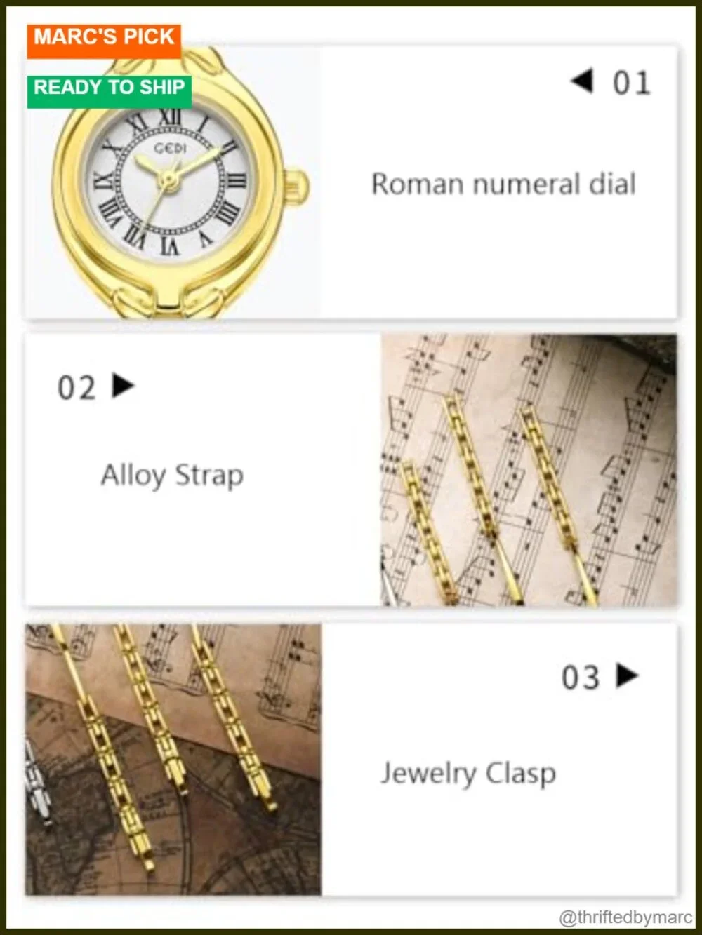 Classic Vintage Bangle-Style Elegant Dress Analog Quartz Women's Watch